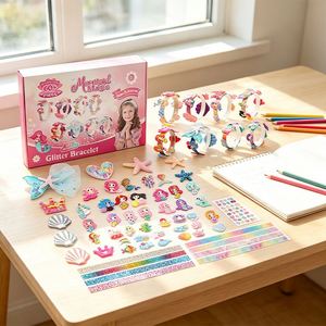 Princess DIY Hair Kit Girls Headbands <b>Clips</b> <b>Bow</b> Maker Ribbon Butterfly Flower Creative Toy Birthday Present Set - Product Image 6