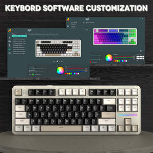 <span class=keywords><strong>Teclado</strong></span> Mecánico ATTACK SHARK X87 Tri-Modo, 87 Teclas, Compacto TKL, Gasket, Intercambiable <span class=keywords><strong>en</strong></span> Caliente, Personalizable, RGB Completo, Venta al Por Mayor - Product Image 3