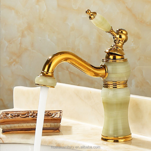 <span class=keywords><strong>Grifos</strong></span> de latón y jade coloridos, mezcladores de agua pequeños de color, para lavabo de baño, mármol, barato - Product Image 5