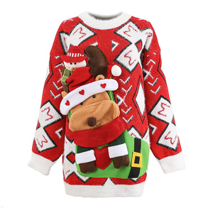 <span class=keywords><strong>Pull</strong></span> <span class=keywords><strong>de</strong></span> <span class=keywords><strong>Noël</strong></span> en jacquard d'hiver pour <span class=keywords><strong>femme</strong></span>, grande taille, <span class=keywords><strong>pull</strong></span> rouge à motif <span class=keywords><strong>de</strong></span> cerf <span class=keywords><strong>de</strong></span> <span class=keywords><strong>Noël</strong></span>, <span class=keywords><strong>pull</strong></span> tricoté pour <span class=keywords><strong>femme</strong></span>, fête <span class=keywords><strong>de</strong></span> <span class=keywords><strong>Noël</strong></span> - Product Image 2