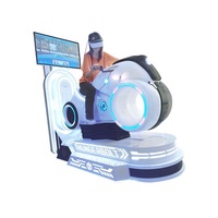 Moto de la réalité virtuelle VR de moto du jeu d'arcade 9D VR conduisant le simulateur