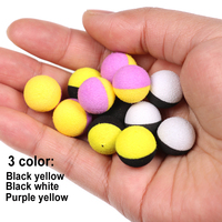 Pêche à la carpe EVA Duo Color Foam Pop Boilie Ball Leurre en plastique ressemblant à des cheveux de carpe Zig Rig Feeder Boilie Bait Méthode de pêche
