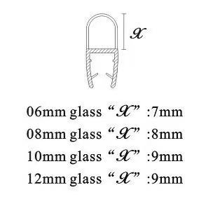 Bande <span class=keywords><strong>d</strong></span>'<span class=keywords><strong>étanchéité</strong></span> en plastique en forme de <span class=keywords><strong>D</strong></span> facile à bloquer <span class=keywords><strong>Seuil</strong></span> de porte de <span class=keywords><strong>douche</strong></span> Bande <span class=keywords><strong>d</strong></span>'<span class=keywords><strong>étanchéité</strong></span> en PVC demi-ronde - Product Image 6