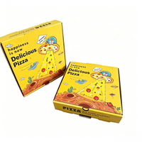 Boîte à pizza en carton à trois couches avec doublure en aluminium, pour restaurant, emballage alimentaire en gros, logo personnalisé