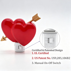 Lampe de nuit LED 3D romantique en forme de flèche de Cupidon, cadeau de la Saint-Valentin, lampe décorative pour chambre à coucher, décoration murale, vente en gros - Product Image 4