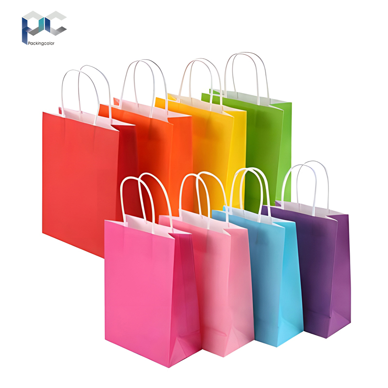 Best Sale Paper Bags for Gift with logo Print Custom Strong Multi-function Colorful Paper Bag