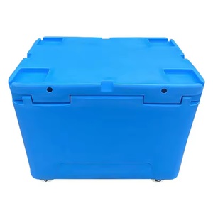 Glacière commerciale 330L pour glace carbonique, rotomoulée, ultra-résistante, coque LLDPE+PU, roulettes robustes, pour CO2 industriel et panneaux solaires, portable - Product Image 4
