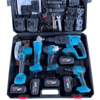 Kit combiné d'outils électriques sans fil 21V sans balais, batterie lithium rechargeable, outils électriques manuels multifonctions professionnels