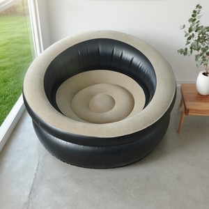 <b>Inflatable</b> Sofa Bird's Nest Chair Air Filled Soft Fabric Single Cylindrical Sofa For Adults Blue Red Black Brown - Product Image 3
