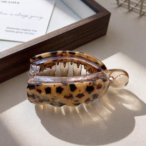 Acétate Croix Mignon Doux Pur À La Main Arc Pince À <span class=keywords><strong>Cheveux</strong></span> Femme Haute Queue De Cheval Dos Tête Banane Clip Exquis Conception V - Product Image 6