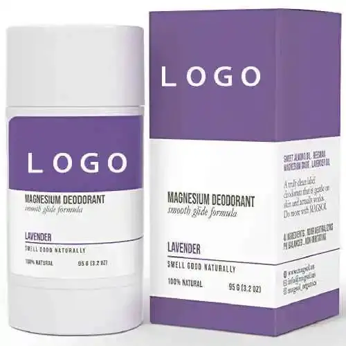 Private Label Natural Aluminum-Free Flower Lavender Flavor 24 Hour Odor Control Deodorant Women Solid Body Deodorant Stick