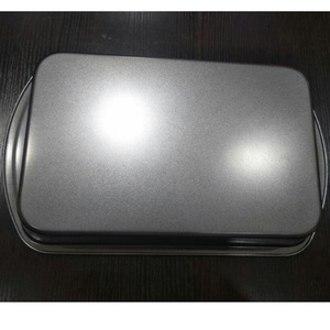 แม่พิมพ์เค้กเหล็กคาร์บอนทรงสี่เหลี่ยมผืนผ้า ถาดอบขนมปังแบบไม่ติด สำหรับทำขนมปัง ขนาด 43x26.5x19.5 ซม. - Product Image 3