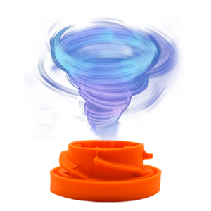 Inhalateur médical pour enfant et adulte Kaiyi approuvé CE/ISO avec embout anti-statique en PVC/PP/Silicone de qualité médicale, orange, classe I - Product Image 2