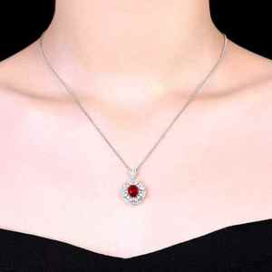 Collection de bijoux de luxe SGARIT, rubis sang de pigeon non chauffé de Tanzanie, bague/pendentif en or 18 carats, diamants naturels. - Product Image 4