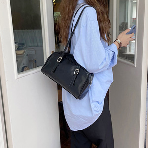 Spring Green <b>Shoulder</b> Bag Single <b>Strap</b> Solid Color Water Resistant Women's Commuter Bag Minimalist Style - Product Image 2