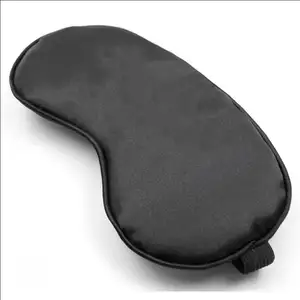 Wholesale Custom Printing Sleeping Satin Black Eye Mask For Puffy Eyes