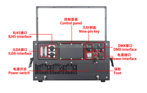 30W RGB IP65 50kpss ánh sáng laser hiển thị Hệ thống hoạt hình bầu trời không thấm nước IP65 ngoài trời - Product Image 3