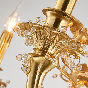 Luces colgantes de cobre ámbar Palacio candelabro decoración dormitorio Bush madreselva atmósfera Lynx piedra lámpara colgante - Product Image 2