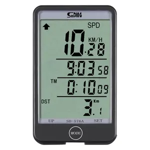 Sunding Wired Bike Computer Fahrrad Tachometer Radfahren Kilometer zähler Geschwindigkeit messer Geschwindigkeit sensor Mph Indoor Outdoor Übung Regenschutz