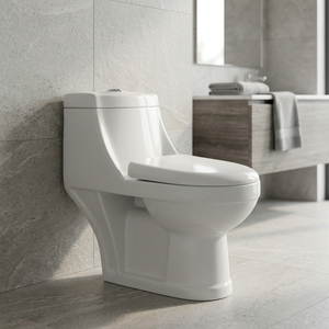 <b>Egg</b>-Shaped White <b>Ceramic</b> One-Piece Toilet - Factory Price for House Use Bathroom, Porcelain Sanitary Ware <b>Ceramic</b> Commode - Product Image 5