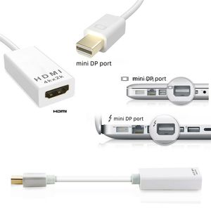 Câble adaptateur Mini DP vers HDMI 4K, convertisseur de port Mini Display DP vers Thunderbolt pour <span class=keywords><strong>Macbook</strong></span> Pro <span class=keywords><strong>Air</strong></span>, projecteur, caméra, <span class=keywords><strong>TV</strong></span>, PC - Product Image 3