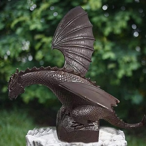 Fuente Spray Dragon Water Feature Gothic Garden Estatua Escultura de resina para el hogar <span class=keywords><strong>Restaurante</strong></span> al aire libre Decoración - Product Image 2