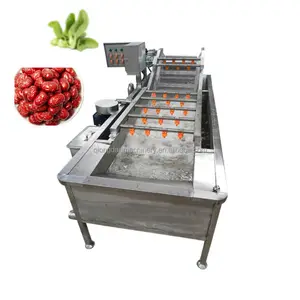 Industrial Fresh Vegetable Fruits Cleaning Drying Processing Machinery Dry Dates Washing Machine For Sale