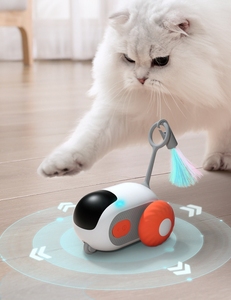 Akıllı spor araba kedi oyuncaklar uzaktan kumanda elektrikli oyuncak araba kediler köpekler oyuncaklar öz sıkıntı fare Teaser kedi sopa Pet malzemeleri - Product Image 3