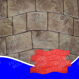 Formas de plástico entrelazadas Moldes de hormigón Pave Hacer máquina de hormigón Paisaje Patio Pizarra Patrones de sellos de goma para hormigón - Product Image 2