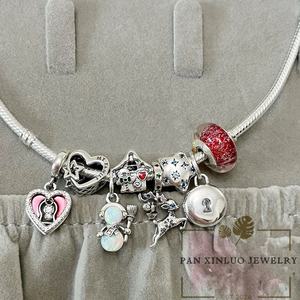 Pulseras de Cadena de Serpiente con Dijes de <span class=keywords><strong>Plata</strong></span> de Ley <span class=keywords><strong>925</strong></span> Auténtica de Alta Calidad y Zirconia, en Oferta, para Mujer - Product Image 6