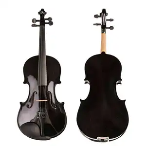 Full Size Manufacturer Solidwood Violin For Students Colorful Black 4/4 1/10 1/2 Acoustic Germany Violin