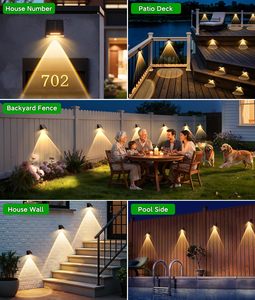 Lámpara Solar para Jardín, Lámpara de Pared, IP65, Impermeable, Luz Solar para Jardín, Escalera, Pasillo, Luz Exterior - Product Image 6
