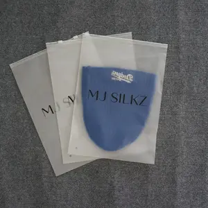 Custom Printed Logo Self-Sealing Slider Poly Mailer 50 MOQ Frosted Zipper Plastic Bag Clothing Packaging PVC/PE/EVA Material