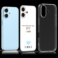Coque de téléphone transparente souple de qualité fiable 1,5 mm pour iPhone 18 17 16 15 14 13 12 11, coque arrière antichoc pour mobile