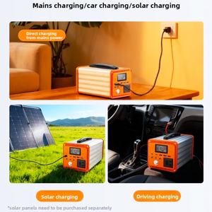 Estación de Energía Solar Portátil de 600W/300W, Onda Sinusoidal Pura, Batería de Iones de Litio de 2048Wh, Gran Capacidad, Respaldo Móvil para Exteriores y Hogar - Product Image 5