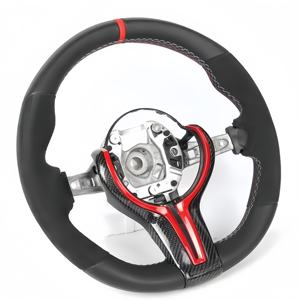Volante deportivo M con mango de gamuza de cuero negro para <span class=keywords><strong>BMW</strong></span> F10 F30 F31 F32 F20 E92 E60 X6 E71 X5 E70 M3 M4 M5 - Product Image 5