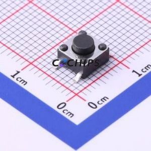 K2-1102SP-A4SC-04 Tactile Switch SMD-4P,6x6mm Switch Single Pole Single Throw Round Button 2.5N Vertical Mount - Product Image 1
