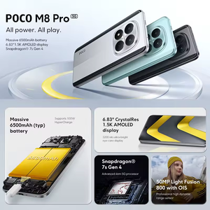 Smartphone POCO M8 Pro 5G version globale, processeur Snapdragon 7s Gen 4 Octa Core, écran AMOLED 6,83 pouces, appareil photo principal 50MP - Product Image 2
