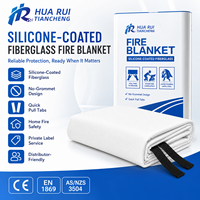 Couverture anti-feu en fibre de verre enduite de silicone personnalisée OEM pour les marques de sécurité au détail