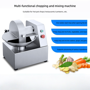 Hachoir à viande commercial automatique pour bœuf et porc, machine de découpe à bol pour usage agricole et en restauration, idéal pour les saucisses chili, les boulettes et les boules de viande. - Product Image 3
