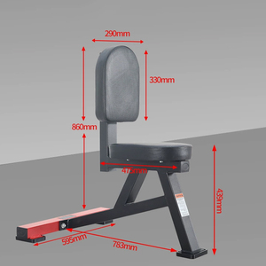 <span class=keywords><strong>Banc</strong></span> de fitness commercial pliable en métal pour pompes, haltères et entraînement des épaules et des <span class=keywords><strong>triceps</strong></span> - Product Image 2