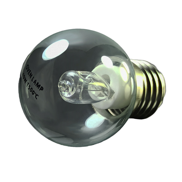 40W G45 E27 Incandescent Bulb Replacement Halogen Oven Tube with Pattern Glass 110V Resistant to 500 Degrees