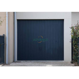 Rejilla de aluminio automática oculta, puerta de garaje, rejillas modernas, listones, puertas de garaje con puertas peatonales <span class=keywords><strong>para</strong></span> Villa - Product Image 3