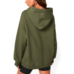 Sudadera con Capucha para Mujer, Estilo Holgado, de Algodón Grueso, Estilo Urbano, Tallas Grandes, Transpirable y Cómoda - Product Image 2