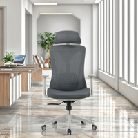 Usine moderne exécutif soutien lombaire oreiller nouveau Design meubles dossier haut ordinateur chaise de bureau ergonomique