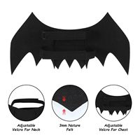 Accessoire de cosplay pour Halloween, ailes de chauve-souris en tissu feutré réglables pour chats et petits chiens, costume pour animaux de compagnie