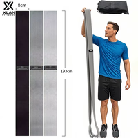 Bandes de Résistance XLAN Extra Longues en Latex Soie/Polyester Coton 60-150lbs avec Logo Personnalisé Antidérapantes 3 Niveaux pour Exercices de Fitness Fessiers et Jambes