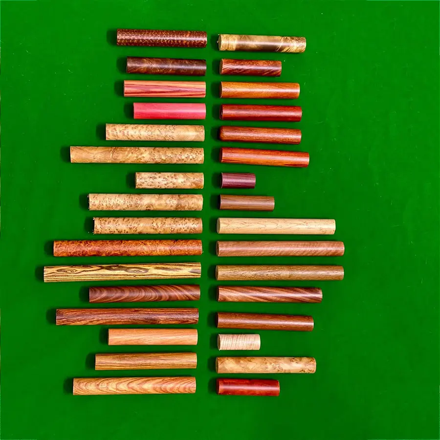 Stabilised Resin & Maple Pen Blanks Burl Small Round Stick Handmade Round bar natural wood bar Wood DIY