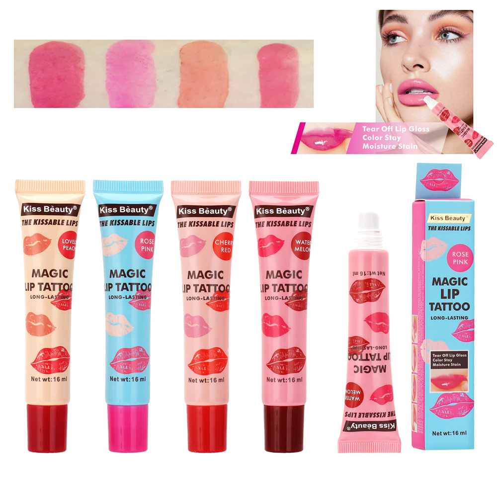 Kiss Beauty 16 ml Brillo Labial Mágico Color Peel Off