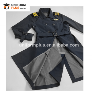 เสื้อโค้ทกันฝนสำหรับงานสายการบิน ทนทานต่อสภาพอากาศ เหมาะสำหรับพนักงานต้อนรับบนเครื่องบิน นักบิน และแอร์โฮสเตส - Product Image 3